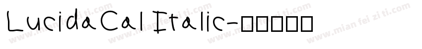 LucidaCal Italic字体转换